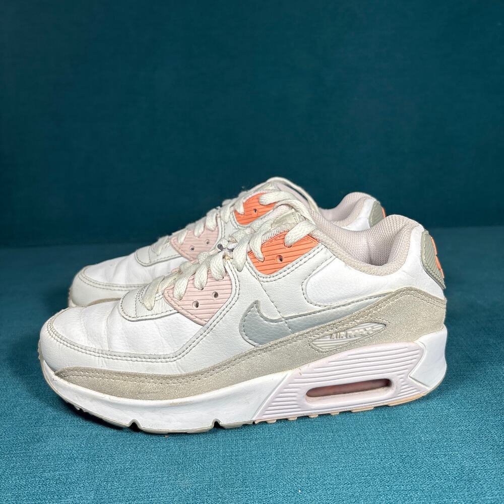 Nike Air Max 90  White Pink Silver Shoes Womens Size 6 US / 4.5Y